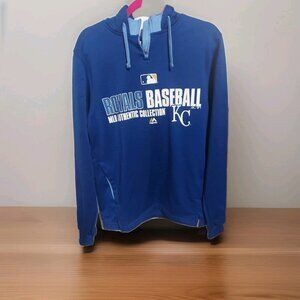 Kansas City Royals Majestic MLB Authentic Collection Men's S Pullover Hood Whitt